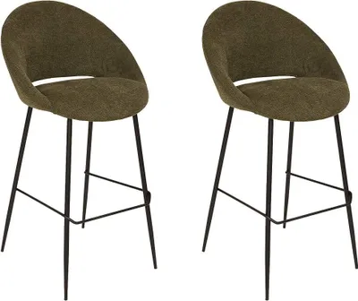 Produktbild von Hoher Barhocker aus gepolstertem Stoff