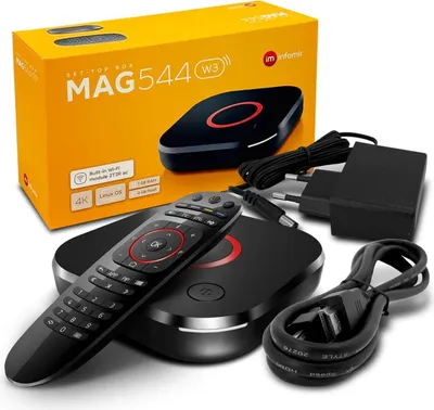 Produktbild von MAG 544w3 IP TV Set Top Box mit 4K und HEVC H.265 Unterstützung Linux WLAN integriert