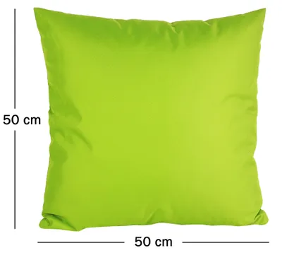 Produktbild von JACK 2er Set 50x50cm Outdoor Kissenhülle Kissenbezug Wasserfest Sitzkissen Lounge Kissen Garten Stuhl Lotus Effekt, Farbe:Grün