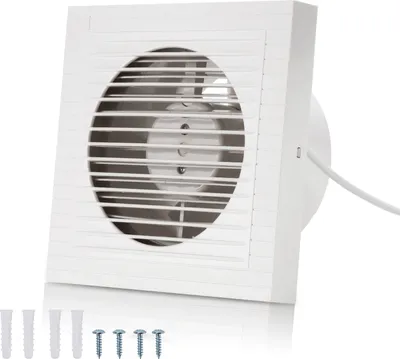 Produktbild von Jopassy Badlüfter Wandlüfter Mit Rückflussleitblech Ventilator Rohrlüfter 100mm
