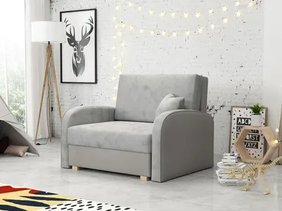 Obrázek produktu pro Rozkládací křeslo BELA SOFT 1 - šedé