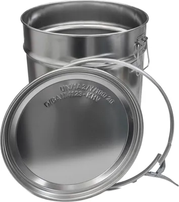Image de 30L Seau en fer blanc Hobbock incl. couvercle avec anneau de serrage
