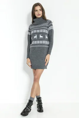 Produktbild von Fobya Pulloverkleid für Frauen Granollers grau XS
