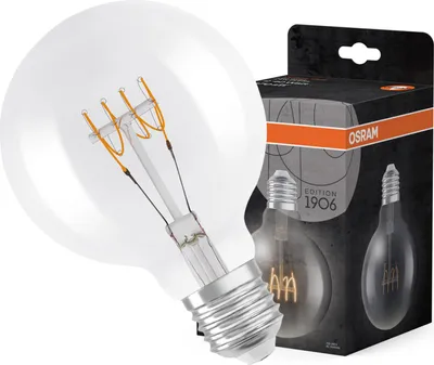 Obrázok produktu pre Osram LED žiarovka G95 Globe Vintage 1906 4,8W = 40W E27 číra 470lm teplá biela 2700K DIMMABLE