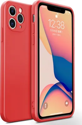 Image de coque pour iPhone 11 Pro, Coque en silicone liquide, antichoc et résistante aux rayures pour iPhone 11 Pro Rouge