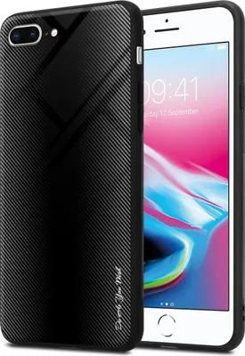 Produktbild von Cadorabo Hülle für Apple iPhone 7 PLUS / 7S PLUS / 8 PLUS Schutz Hülle in Schwarz Handyhülle TPU Etui Cover Case