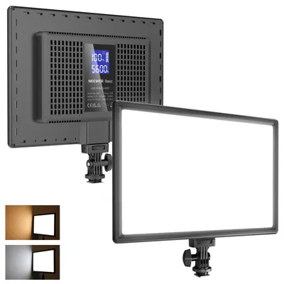 Produktbild von NEEWER Basics 13" LED Panel Videolicht, 20W Ultradünne dimmbare DSLR Kamera Soft