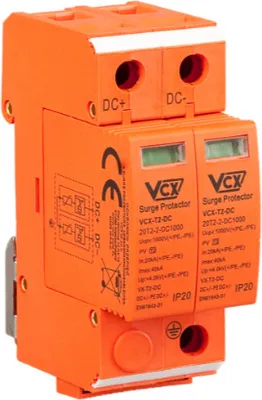 Produktbild von VCX Photovoltaik Überspannungsschutz Blitzschutz T2 DC C 2P 1000 PV