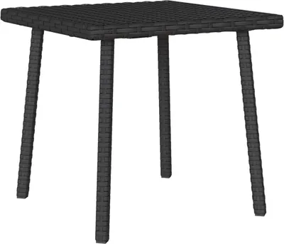 Immagine prodotto di Tavolino da Giardino Rettangolare Nero 40x40x37 cm Polyrattan