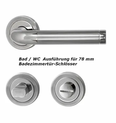 Produktbild von Edelstahl Türbeschlag Star II R WC Türgriffe Türdrücker Türklinke