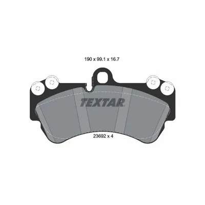 Produktbild von Textar Bremsbeläge vorne für Porsche Cayenne VW Touareg 3,0-4,2 Brembo-Bremse