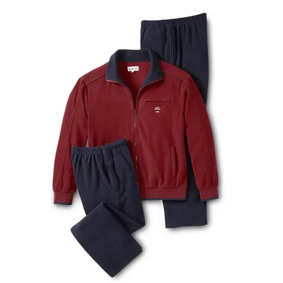Produktbild von Herren Fleeceanzug 3-teilig 2 Hosen Freizeitanzug Hausanzug Jogginganzug Gr. 3XL