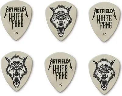 Produktbild von 6x Dunlop Hetfield White Fang, 1,00 mm, Ultex, weiß