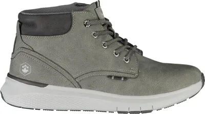 Produktbild von Graue Herren-Schnürstiefelette mit Kontrastdetails & Print-Design
