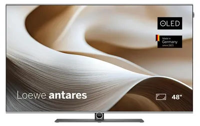 Produktbild von Loewe antares 48 OLED Smart TV – 48 Zoll 4K Ultra HD Fernseher, Dolby Vision IQ, Dolby Atmos, HDMI 2.1, 144 Hz Gaming, Dual Channel Recording, Streaming TV, Germany