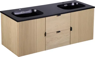 Immagine prodotto di Mobile doppio lavabo sospeso in rovere STUDIO