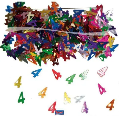 Produktbild von Folat 05303, Loses Konfetti, Mehrfarbig, Anzahl, Geburtstag, 80 mm, 20 mm