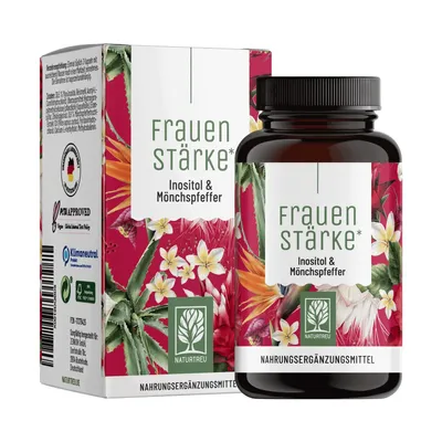 Produktbild von Naturtreu Frauenstärke | Inositol Mönchspfeffer Komplex | 90 Kapseln