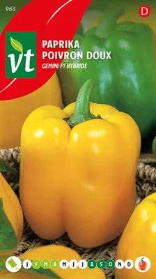 Immagine prodotto di Semi ibridi di peperone Goldenstar F1 - Circa 0,15 g | VT_963