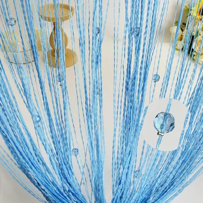 Image de Rideau en perles, 100 x 200 cm, lot de 2, moustiquaire pour portes