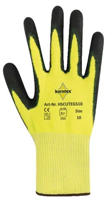 Produktbild von Korntex - Schneidbeständige Handschuhe "Adana" LT6165 (7) (Gelb/Schwarz)