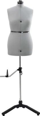 Produktbild von vidaXL Verstellbare Kleiderform für Damen Grau M Samt