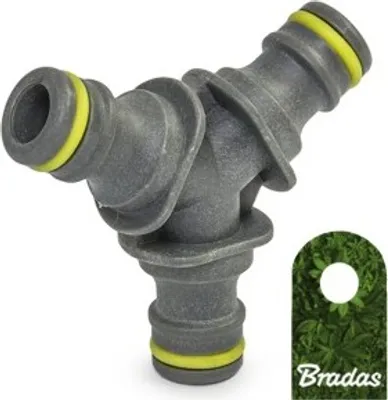 Produktbild von Schlauchkupplung Reparator Schlauchverbinder Hahnanschluß 1/2" 3/4" 1" Bradas 2. Y-Stück