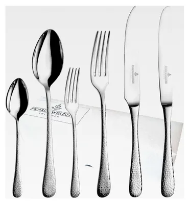 Produktbild von 72-teiliges Besteckset mit Hohlheft-Menümessern und massiven Steakmessern der Serie Mia