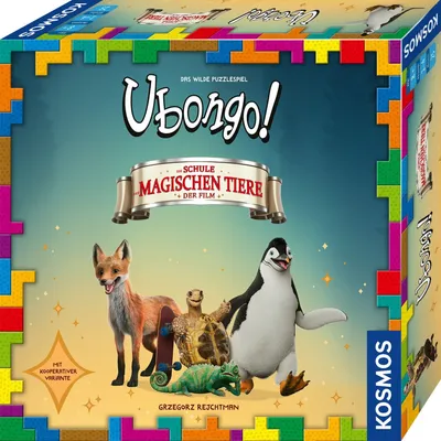 Produktbild von KOSMOS 684501 Ubongo! Die Schule der magischen Tiere, actionreiches Spiel ab 8 Jahre zum Film, Brettspiel für 1-4 Personen, Gesellschaftsspiel