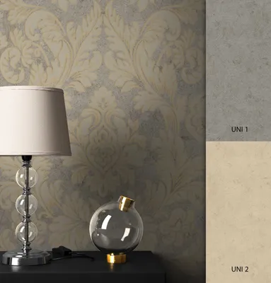 Produktbild von NEWROOM Tapete Braun Vliestapete  - Wohnzimmer Barock      Glamour