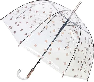 Produktbild von Famanu transparente Automatik-Regenschirm mit schwarzem Rand - 85 cm