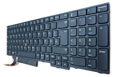 Zdjęcie produktu dla Ramka klawiatury GERMAN, podświetlenie, Trackpoint dla Lenovo ThinkPad E580 20KSCTO1WW