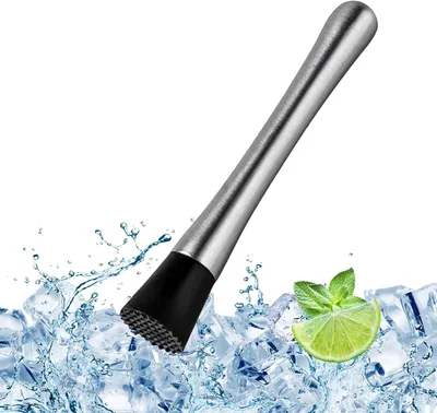 Immagine prodotto di Schiacciapatate per cocktail - Schiacciapatate in acciaio inossidabile - Pestello per cocktail in acciaio inossidabile - Adatto per uso domestico e professionale