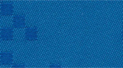 Produktbild von Mantel "Yucca" aus Damaststoff mit gesticktem Rand für Kreuzstich, 80x80 cm, Artikelnummer 661142, blau