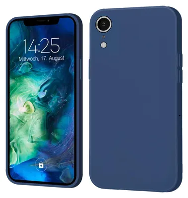 Produktbild von Hülle für Apple iPhone XR Case Cover Bumper Smartphone Softgrip Schutzhülle Farbe: Blau