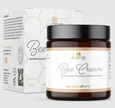 Immagine prodotto di Veleno d'api e 8 estratti di erbe Crema per la pelle Be Drop, 100 ml