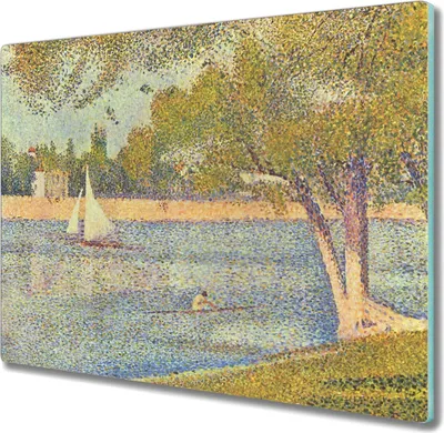 Produktbild von Coloray Herdabdeckplatte 60x52 cm Schneidebrett Kochplattenabdeckung Küchenbrett Hackbrett - Seine Boote