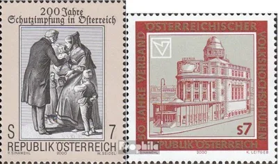 Produktbild von Briefmarken Österreich 2000 Mi 2332,2333 (kompl.Ausg.) postfrisch Schutzimpfung