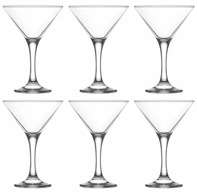 Produktbild von LAV Martinigläser 6er Set Cocktailgläser V-Form aus Glas Spülmaschinenfest 175ml