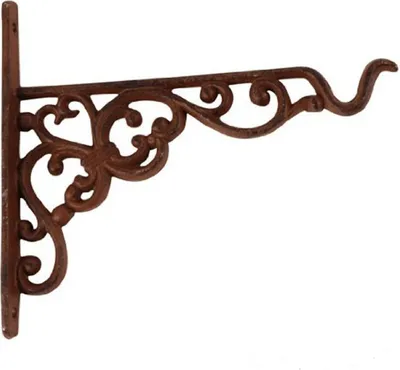 Image de Crochet mural Crochet de feu de signalisation Crochet en fonte Hanging Basket Support de pot