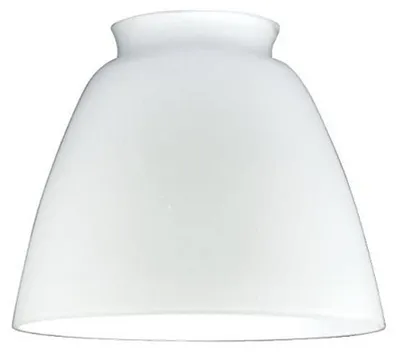 Opalglas-Schirm, satiniert, 16,9 x 16,9 x 14,2 cm, Weiß