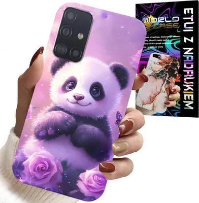 Produktbild von Etui Für Samsung Galaxy A51 - Süsses Panda-Design Für Kinder + Glas