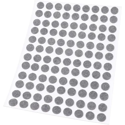 Produktbild von Adsamm® | 108 x Filzgleiter | Ø 10 mm | Grau | rund | 1.5 mm dünne selbstklebende Filz-Möbelgleiter in