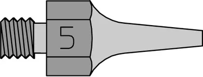 Imagen del producto de 10 boquillas de succión Weller, serie DS, diámetro exterior de 1,9 mm, diámetro interior de 0,7 mm, modelo DS 115 T0051351599