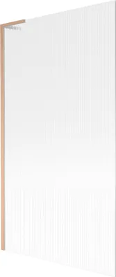 Zdjęcie produktu dla Mexen Next L parawan nawannowy 1-skrzydłowy 100 x 150 cm, prążki, miedź szczotkowana - 895-100-000-03-09-65