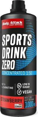 Produktbild von Body Attack Sports Drink Zero - 1000 ml Strawberry