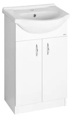 Productafbeelding van Aqualine SIMPLEX ECO 55 wastafelonderkast met wastafel, afmetingen 53x83,5x30,7 cm