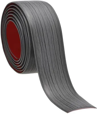 Produktbild von 50mmx2m dunkelgrauer Holznerf Übergangsprofiel selbstklebend