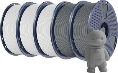 Image de filament pour imprimante 3D, matériau PLA, faible rétraction, 3WT 2GY