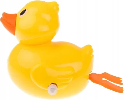 Produktbild von Schwimmende Badeente zum Aufziehen - Gelbes Badespielzeug für Babys & Kleinkinder - Wasserspaß